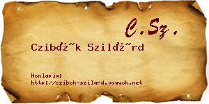 Czibók Szilárd névjegykártya